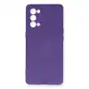 Oppo Reno 5 Pro Kılıf Nano İçi Kadife Silikon - Mor