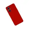 Oppo Reno 7 Lite Kılıf Lansman Glass Kapak - Kırmızı