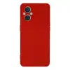 Oppo Reno 7 Lite Kılıf Nano İçi Kadife Silikon - Kırmızı