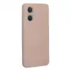 Oppo Reno 7 Lite Kılıf Nano İçi Kadife Silikon - Pudra