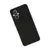 Oppo Reno 7 Lite Kılıf Nano İçi Kadife Silikon - Siyah