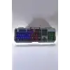 Oyuncu Klavyesi Q Klavye RGB Işıklı Mouse Hediyeli