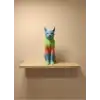 Pastel Rainbow Kedi Figürü Masa ve Raf Üstü Ev Dekorasyonu