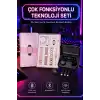 Powerbank Özellikli Bluetooth Kulaklık ve Nabız Ölçer Akıllı Saat Bileklik Hediyeli