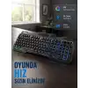 Profesyonel Oyuncu Klavye Mouse Seti – RGB Işıklı, Türkçe Q, DPI Ayarlı, Dayanıklı Gövde