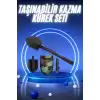 Pusulalı Katlanabilir Kazma Kürek Kamp Seti Kamp Küreği Portatif Çantalı