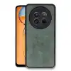 Realme 12 5g Kılıf Aras Deri Kapak - Koyu Yeşil