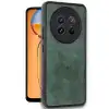 Realme 12 5g Kılıf Aras Deri Kapak - Koyu Yeşil