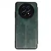 Realme 12 5g Kılıf Flip Cover - Koyu Yeşil