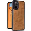 Realme 12 Lite Kılıf Aras Deri Kapak - Taba