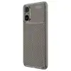 Realme 12 Lite Kılıf Auto Focus Karbon Kapak - Gri