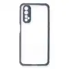 Realme 7 Kılıf Miami Şeffaf Silikon - Gri