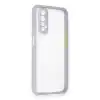 Realme 7 Kılıf Miami Şeffaf Silikon - Lila