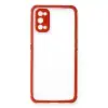 Realme 7 Pro Kılıf Miami Şeffaf Silikon - Kırmızı