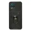 Realme 8 Kılıf Pars Lens Yüzüklü Silikon - Siyah