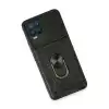 Realme 8 Kılıf Pars Lens Yüzüklü Silikon - Siyah