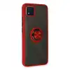 Realme C11 2021 Kılıf Montreal Yüzüklü Silikon Kapak - Kırmızı