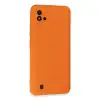 Realme C11 2021 Kılıf Nano İçi Kadife Silikon - Turuncu