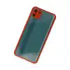 Realme C11 Kılıf Miami Şeffaf Silikon - Kırmızı