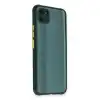 Realme C11 Kılıf Miami Şeffaf Silikon - Koyu Yeşil