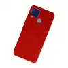 Realme C15 Kılıf Nano İçi Kadife Silikon - Kırmızı