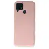 Realme C15 Kılıf Nano İçi Kadife Silikon - Pudra