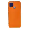 Realme C15 Kılıf Nano İçi Kadife Silikon - Turuncu
