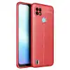 Realme C21 Kılıf Auto Focus Kapak - Kırmızı