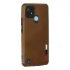 Realme C21 Kılıf Loop Deri Silikon - Kahverengi