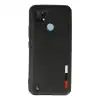 Realme C21 Kılıf Loop Deri Silikon - Siyah
