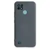 Realme C21 Kılıf Nano İçi Kadife Silikon - Gri
