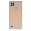 Realme C21 Kılıf Nano İçi Kadife Silikon - Pudra