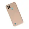 Realme C21 Kılıf Nano İçi Kadife Silikon - Pudra