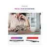Realme C21 Kılıf Sofya Yüzüklü Silikon Kapak - Gold
