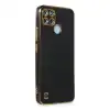 Realme C25y Kılıf Volet Silikon - Siyah