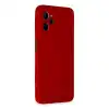 Realme C35 Kılıf Nano İçi Kadife Silikon - Kırmızı