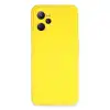 Realme C35 Kılıf Nano İçi Kadife Silikon - Sarı