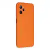 Realme C35 Kılıf Nano İçi Kadife Silikon - Turuncu