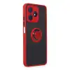 Realme C53 Kılıf Montreal Yüzüklü Silikon Kapak - Kırmızı