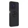 Realme C53 Kılıf Montreal Yüzüklü Silikon Kapak - Siyah