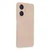 Realme C55 Kılıf Nano İçi Kadife Silikon - Pudra