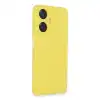Realme C55 Kılıf Nano İçi Kadife Silikon - Sarı
