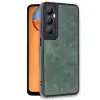 Realme C65 Kılıf Aras Deri Kapak - Koyu Yeşil