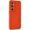 Realme C65 Kılıf Petek Silikon Kapak - Kırmızı