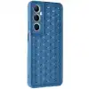 Realme C65 Kılıf Petek Silikon Kapak - Mavi