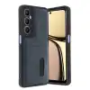 Realme C65 Sara Kartvizitli Deri Kılıf - Lacivert
