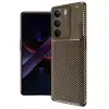 Realme C75 4g Auto Focus Karbon Kapak - Kahverengi