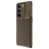 Realme C75 4g Auto Focus Karbon Kapak - Kahverengi