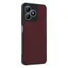 Realme Note 50 4g Kılıf Aras Deri Kapak - Bordo