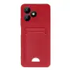 Realme Note 50 4g Kılıf Kelvin Kartvizitli Silikon - Kırmızı